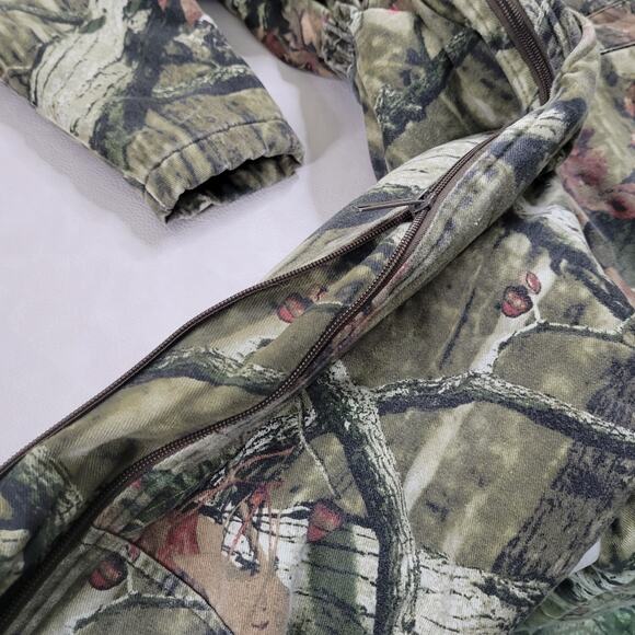 Cabelas Coveralls Kids Youth Medium Brown Camo Break Up Infinity Zip Insulated - Picture 7 of 13